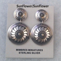 Earring-2 piece Post earrings, Mimbres, sterling, silver, post, dangle, wholesale