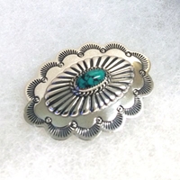 Concha Pin with Turquoise 