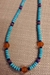 Turquoise and Carnelian Necklace - NL80T6