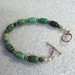 Turquoise Bead Toggle Bracelet - BRT7802ZG