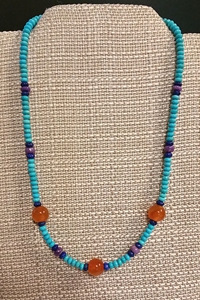 Turquoise and Carnelian Necklace 