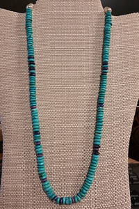 Turquoise and Sugilite Necklace 
