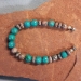 Turquoise and Leopard Jasper Magnet Bracelet - BRM720V
