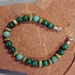 Malachite, Turquoise and Serpentine Magnet Bracelet - BRM748V