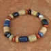 Denim Blue and Jasper Stretch Bangle Bracelet - BRS799