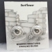 Sterling silver Mimbres Earrings, 1/2 inch size, dome style, wires-SunFlower design