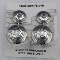 Earring-2 piece Post earrings, Mimbres, sterling, silver, post, dangle, wholesale