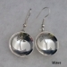 Sterling silver Mimbres Earrings, bowl style, with wires.