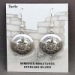 Sterling silver Mimbres earrings, Turtle design, with wires.