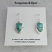 Earrings-Turquoise Inlay - 614ERZ-TO