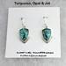 Earrings-Turquoise Inlay - 614ERZ-TOJ