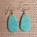 Earrings-Turquoise slab - 110G-T
