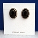 Wholesale-Sterling silver earrings with Black Onyx.