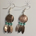 Earrings-Mother of Pearl Feathers - 926-BMOPT