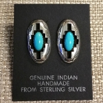 Earrings-Turquoise Shadowbox 