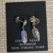 Earrings-Turquoise Feather - 979-T