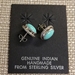 Earrings-Turquoise Posts - 257V