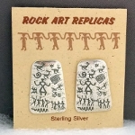Earrings, post-4 designs 