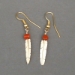 Earrings-Golden Feathers - 113-C