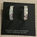 Earrings-Opal Inlay Hoops - 698ERH