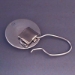 Sterling silver keyring back view, open.