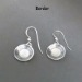 Sterling silver Mimbres earrings, Dish style, by The Silver Mesa