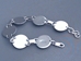 Sterling silver Mimbres Link Bracelet, six 3/4 inch size pieces and lobster clasp
