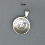 Pendant-3/4" dish pendant, pendants, sterling, silver, wholesale, American, USA