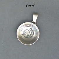 Pendant-3/4" dish pendant, pendants, sterling, silver, wholesale, American, USA