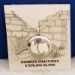 Sterling silver Mimbres pendant, 3/4 inch diameter, Wave design.