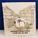 Sterling silver Mimbres pendant, 3/4 inch diameter, Wave design.