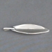 Back view of The Silver Mesa's sterling silver pendant with Feather design.
