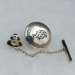 Sterling silver tie tack with Mimbres Fish design.
