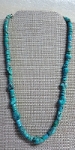 Turquoise Nugget and Heishi Necklace 