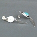 Earrings-Turquoise & Feather - 1000V-T