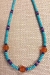 Turquoise and Carnelian Necklace - NL80T4