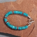 Turquoise and Spiney Oyster Toggle Bracelet - BRT7592AVS2
