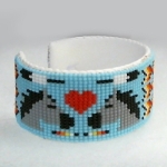 Bracelet, 1 1/8" wide 
