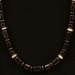 Onyx Bead Necklace and Pendant - 966NL
