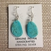 Earrings-Turquoise slab - 110DE-T