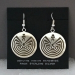 Earrings-Man in the Maize wholesale, jewelry, earrings, sterling, silver, native, american, maize, maze