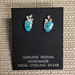 Earrings-Turquoise Butterfly - 324