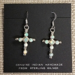 Earrings-Opal Cross 