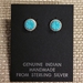 Earrings-Turquoise Flowers - 336V