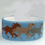 Bracelet, 1 1/8" wide 