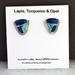 Earrings-Lapis Inlay - 602-LTO