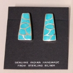 Earrings-Turquoise Inlay 