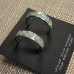 Earrings-Opal Inlay Hoops 