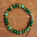 Malachite, Turquoise and Serpentine Magnet Bracelet - BRM748V