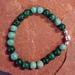 Turquoise and Malachite Magnet Bracelet - BRM749V